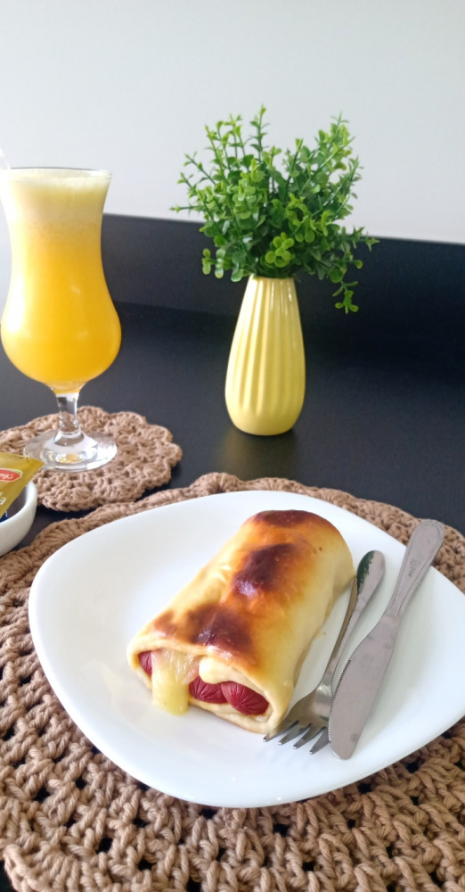 Enroladinho de salsicha