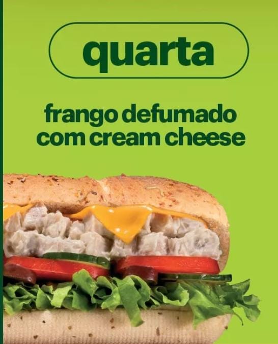 Frango Defumado com Cream Cheese 15 CM - QUARTA